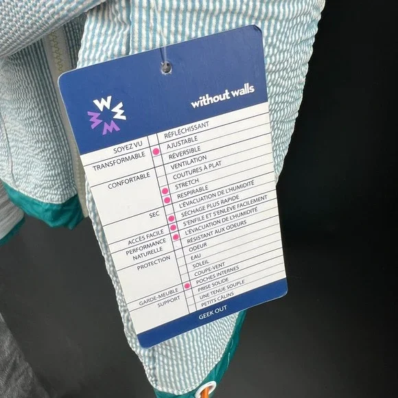 Without walls windbreaker Urban outfitters retro colorblock zip up lightweight M - Picture 5 of 13